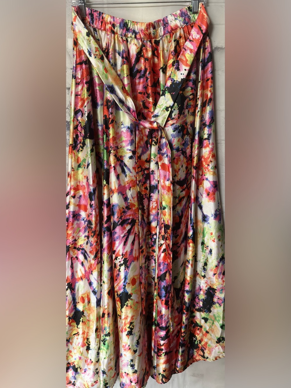 Tie dye maxi skirt